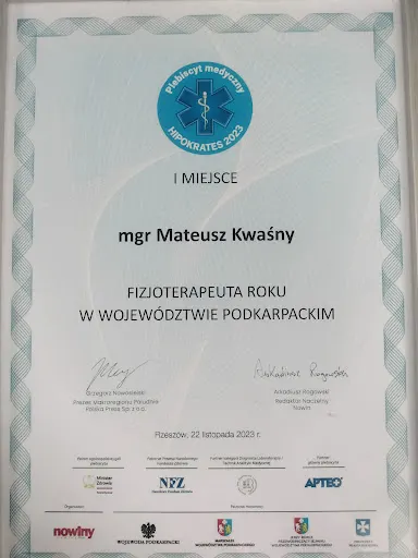 Fizjoterapia Chiropraktyka - mgr Mateusz Kwaśny Twój Fizjoterapeuta